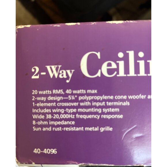 RadioShack 2-Way 5.25” Ceiling Speaker In-Wall/In-Ceiling Audio Easy Install NEW - Picture 11 of 11